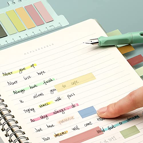 HASTHIP Sticky Tabs Morandi Color Sticky 600pcs Index Tabs Sticky Notes with Ruler Color Sticky Tabs for Notebook, Books, PET Material Page Tabs Sticky Flags File Index Tabs Office Stationery HASTHIP Sticky Tabs Morandi Color Sticky 600pcs Index Tabs Sticky Notes with Ruler Color Sticky Tabs for Notebook, Books, PET Material Page Tabs Sticky Flags File Index Tabs Office Stationery